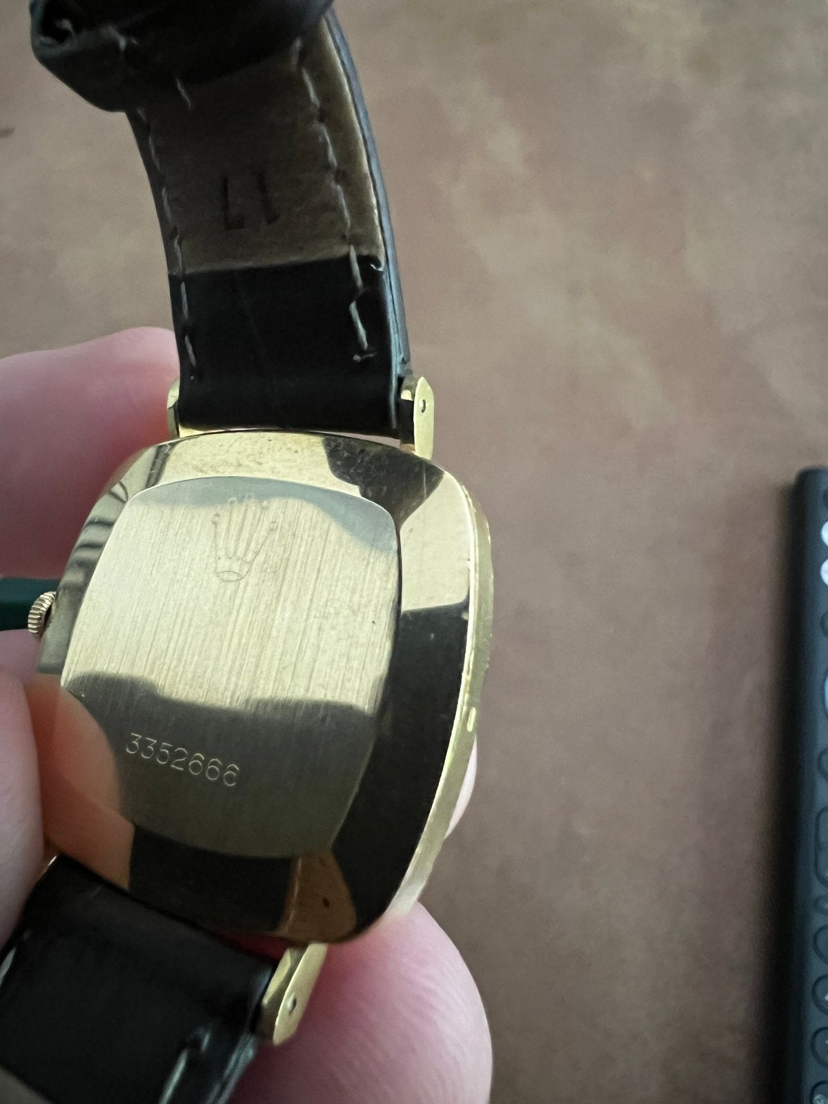 1971 ROLEX CELLINI VINTAGE MENS, Ophalen, Leer, Rolex, Polshorloge