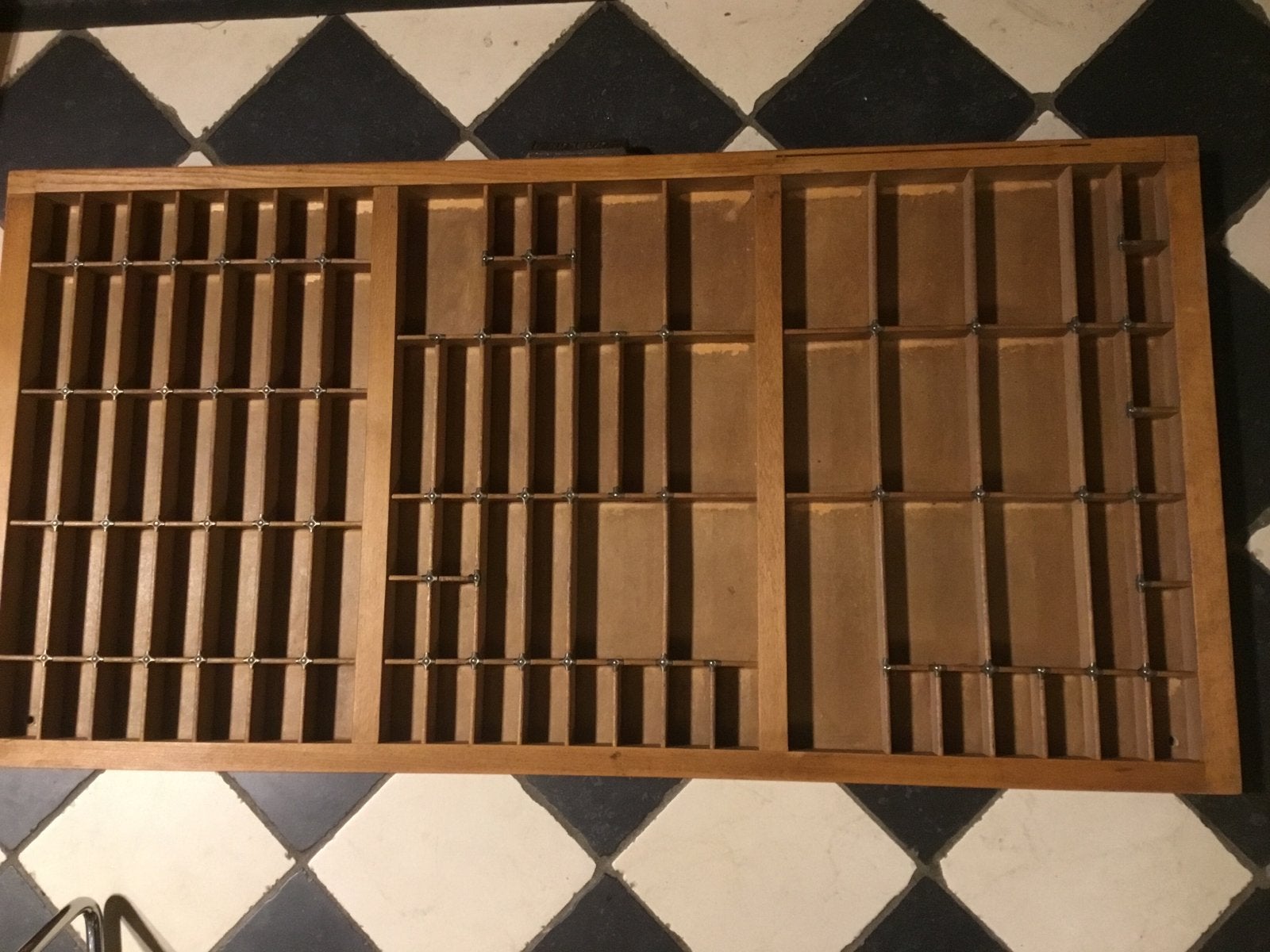 Vintage Gaslon Letterbak / Sorteerbak - Hout, Ophalen