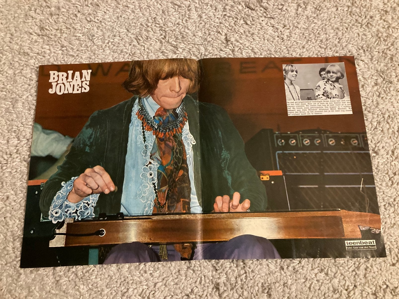 Poster A3 formaat BRIAN JONES Rolling Stones, Ophalen of Verzenden, A1 t/m A3, Muziek