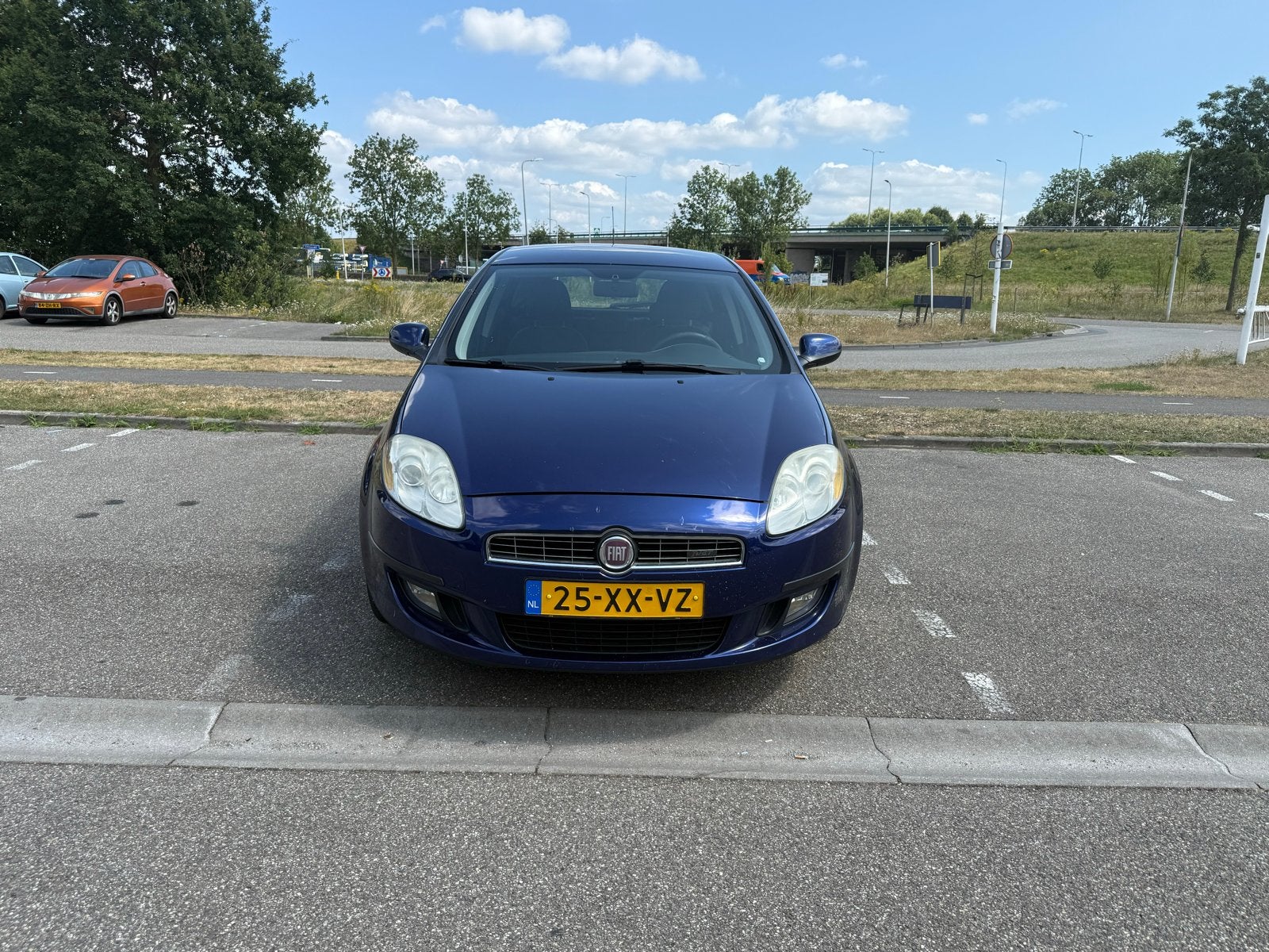 Fiat Bravo 1.4 16V 120 5DR 2007 Blauw, Auto's, Voorwielaandrijving, 4 cilinders, Blauw, Origineel Nederlands