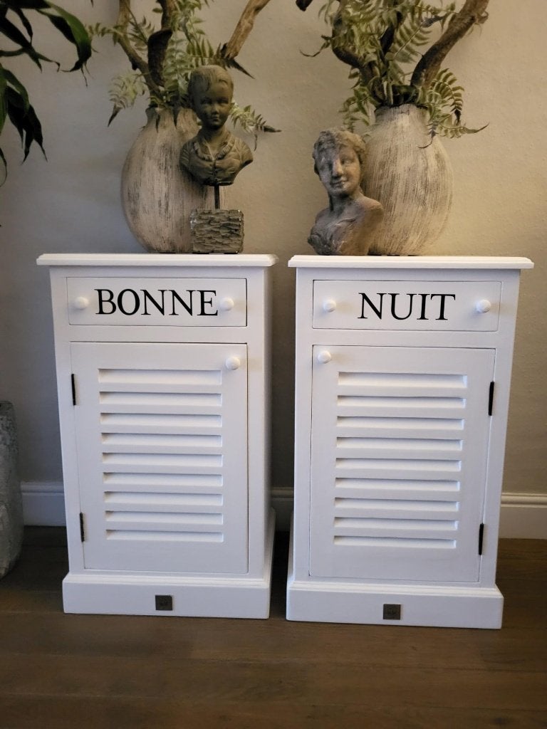 2 schitterende originele Riviera Maison nachtkastjes nieuw, Huis en Inrichting, Ophalen, Minder dan 45 cm, Nieuw, 70 cm of meer