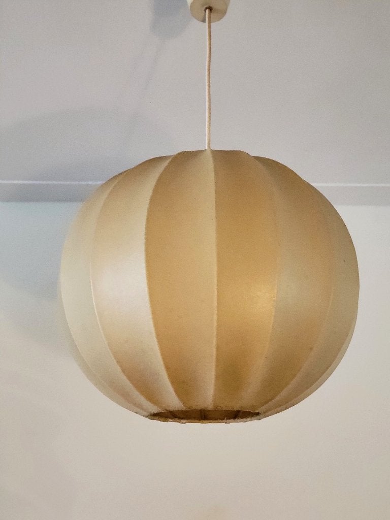 Vintage Cocoon hanglamp van Goldkant Leuchten, Huis en Inrichting, Kunststof, Gebruikt, Vintage design, Mid Century Modern, E27 (groot)