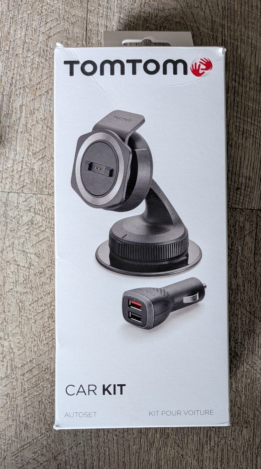 TomTom Car Kit - Houder en Oplader voor Navigatie, Ophalen of Verzenden, Zo goed als nieuw