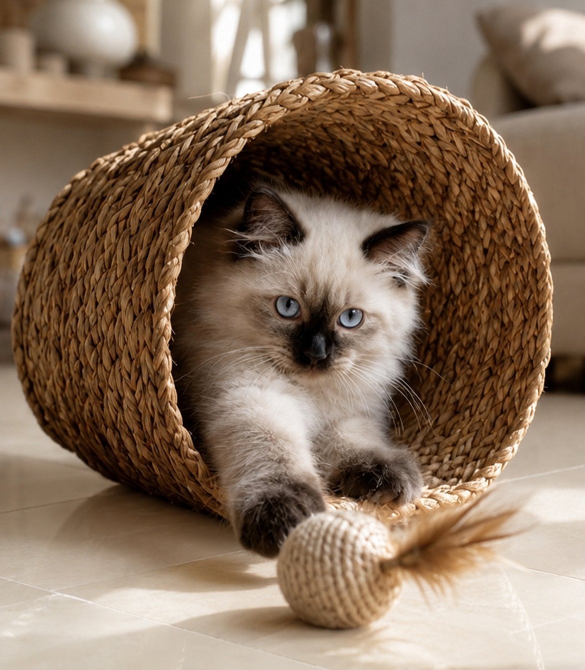 Ragdoll Kittens (Katers) met Stamboom geteste ouders, Kater, Met stamboom, 0 tot 2 jaar