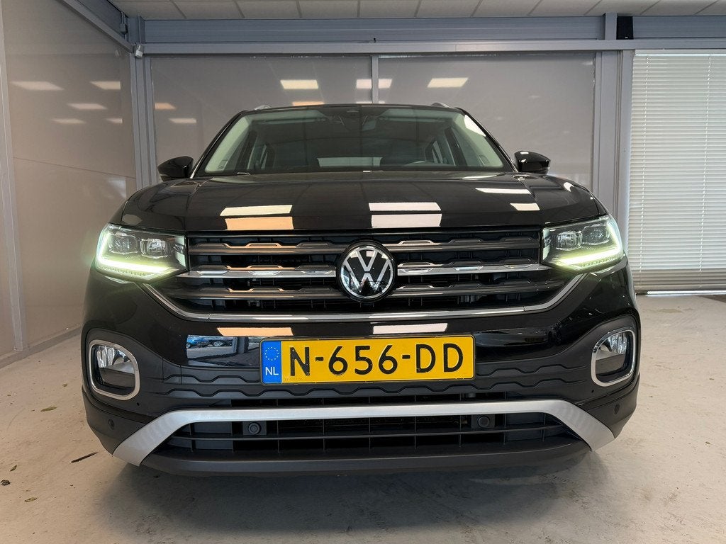 Volkswagen T-Cross 1.0 TSI Style AUTOMAAT | CAR PLAY | NAVI, Auto's, Volkswagen, T-Cross, Gebruikt, Leder en Stof, Zwart