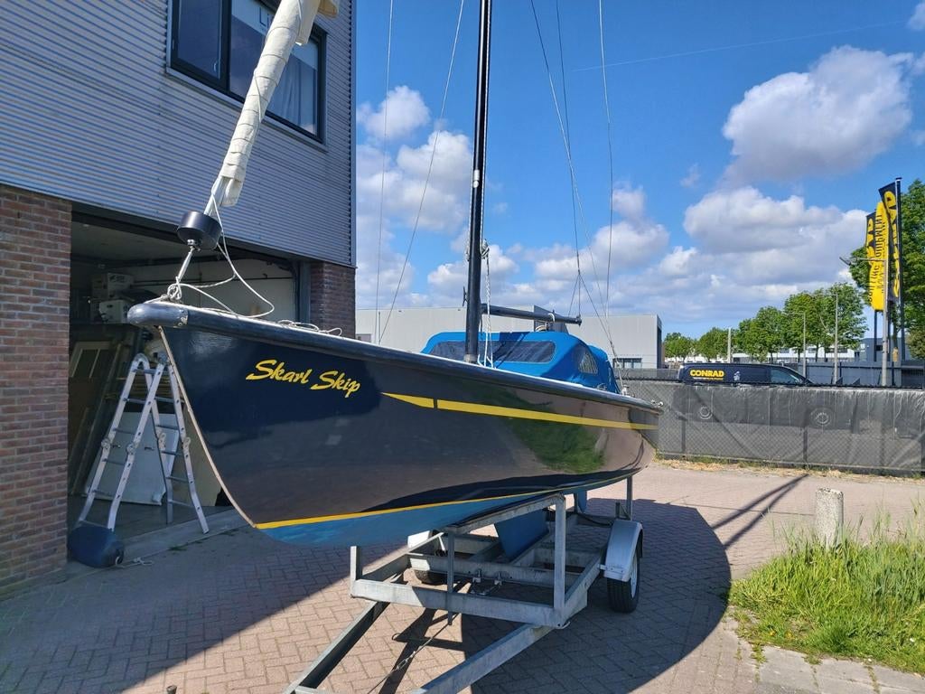 Skarl 645 zeilboot compleet met trailer, Watersport en Boten, Ophalen, Gebruikt, Overige typen, Zeilboot
