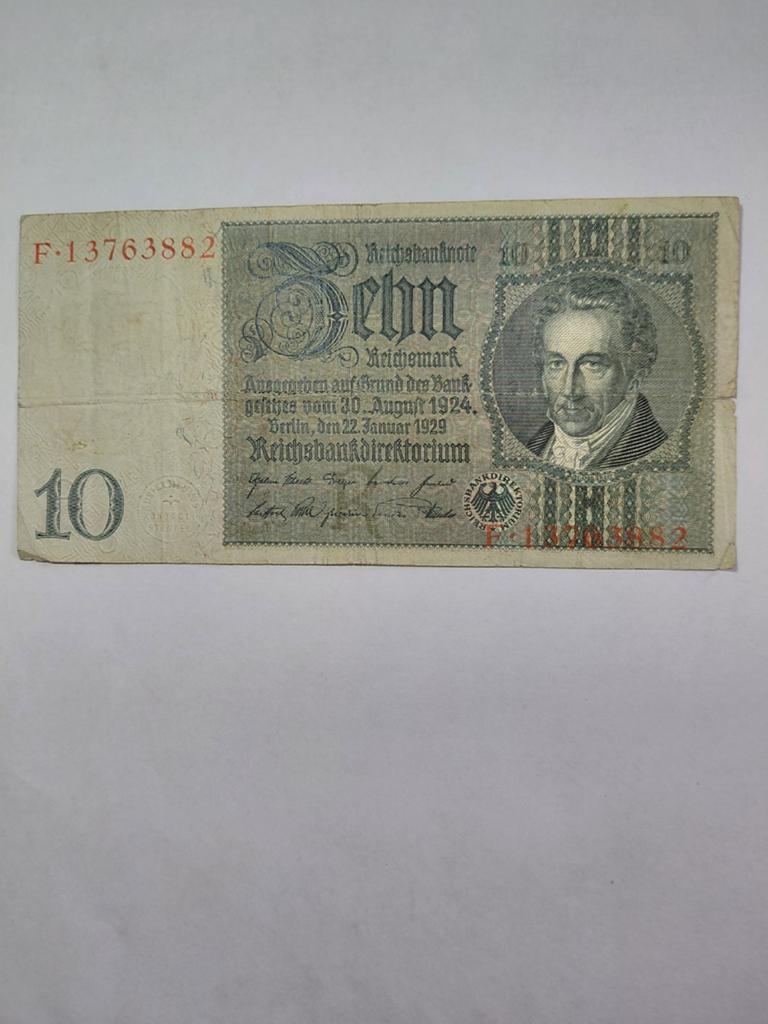 Duitse 10 mark 1929, Ophalen of Verzenden, Duitsland