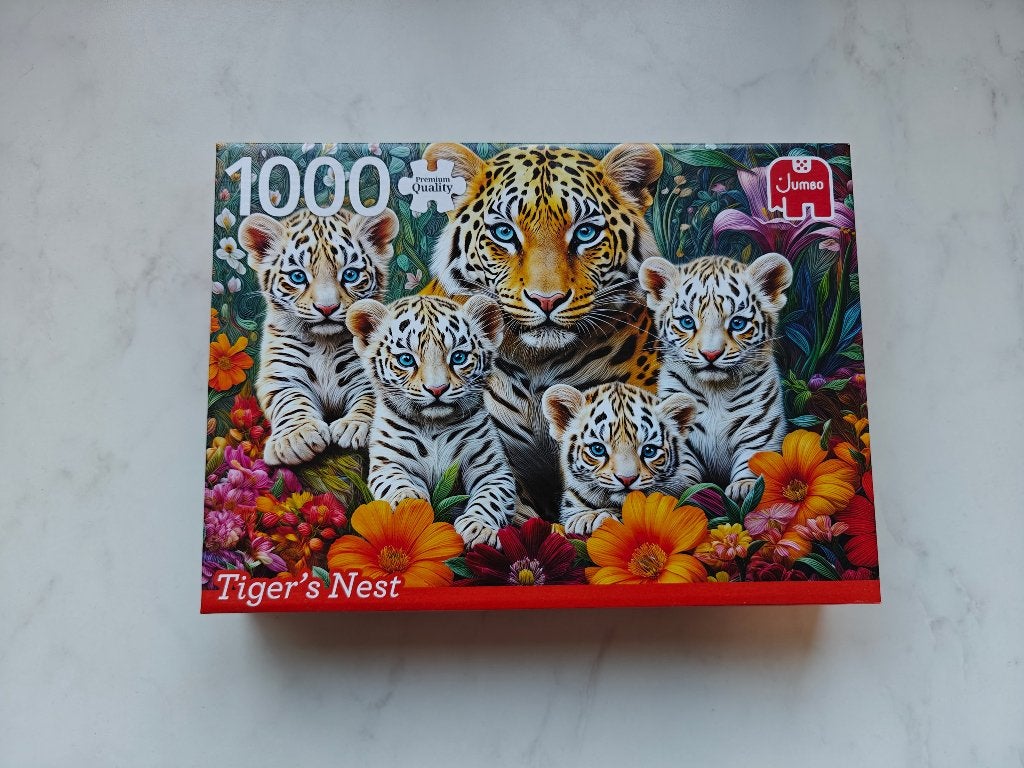 Jumbo Puzzel Tiger's Nest 1000 stukjes, Ophalen of Verzenden, 500 t/m 1500 stukjes, Zo goed als nieuw, Legpuzzel
