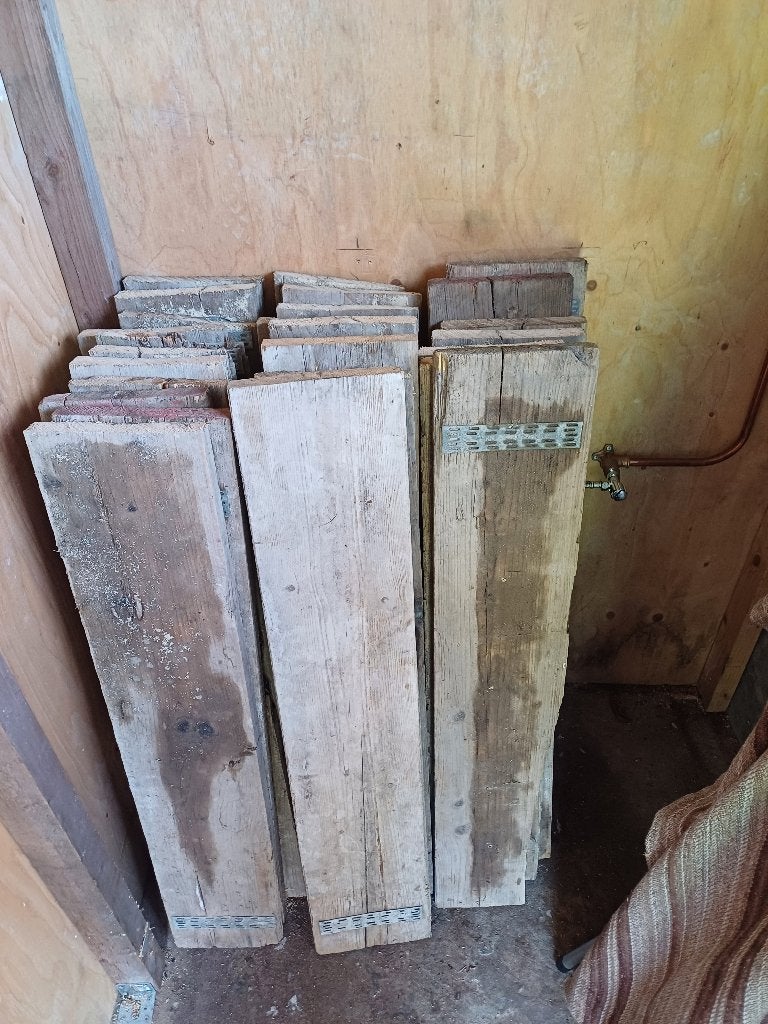 Steigerplanken, Doe-het-zelf en Verbouw, Hout en Planken, Ophalen, Gebruikt, 25 tot 50 mm, Plank