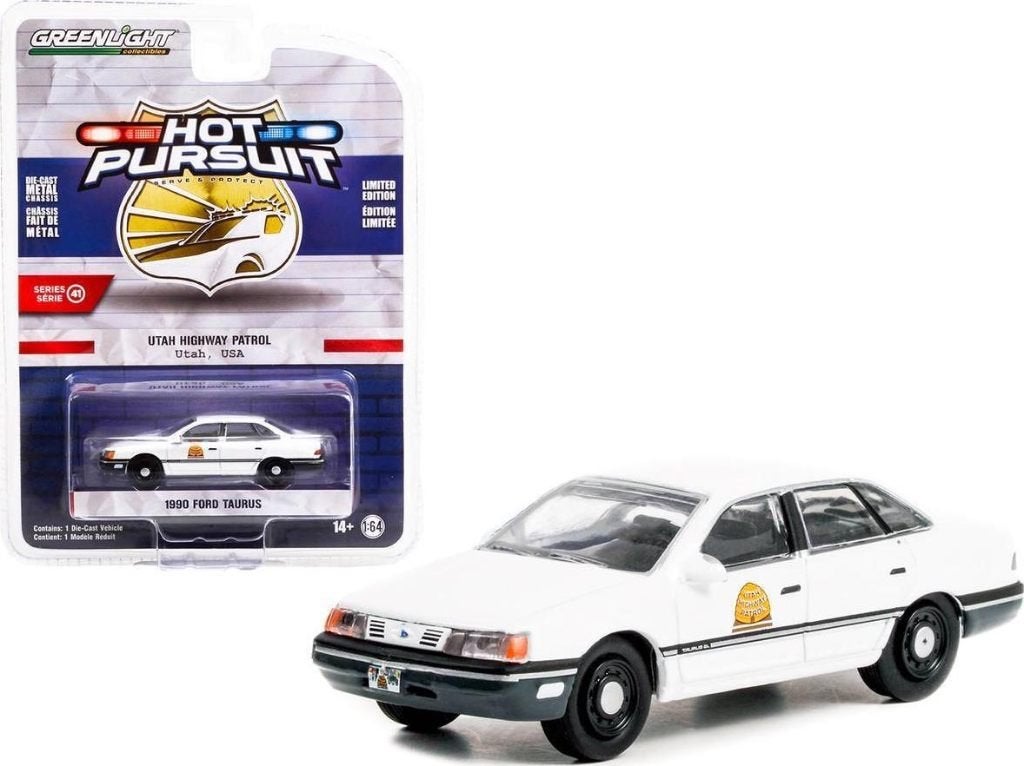 1990 Ford Taurus van Greenlight 1/64 Utah Highway Patrol, Ophalen of Verzenden, Nieuw, Auto