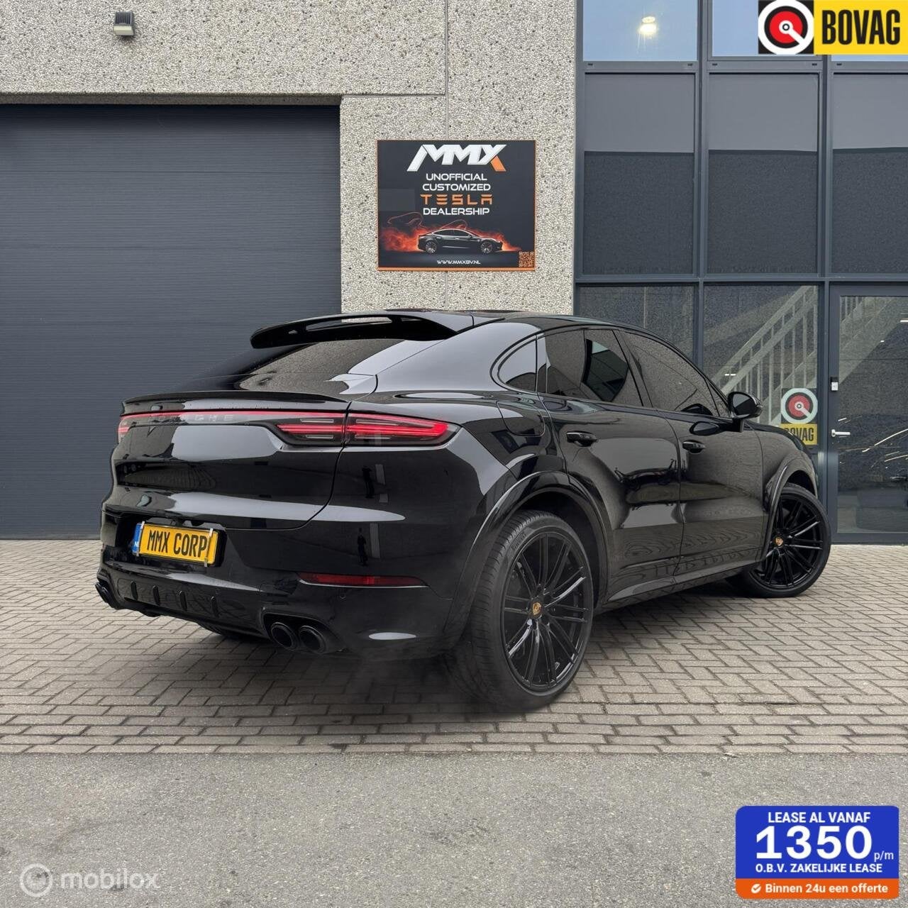 Porsche Cayenne coupe Turbo S 4.0 E-Hybrid| BURMESTER, Auto's, Porsche, Automaat, Cayenne, Zwart, Leder