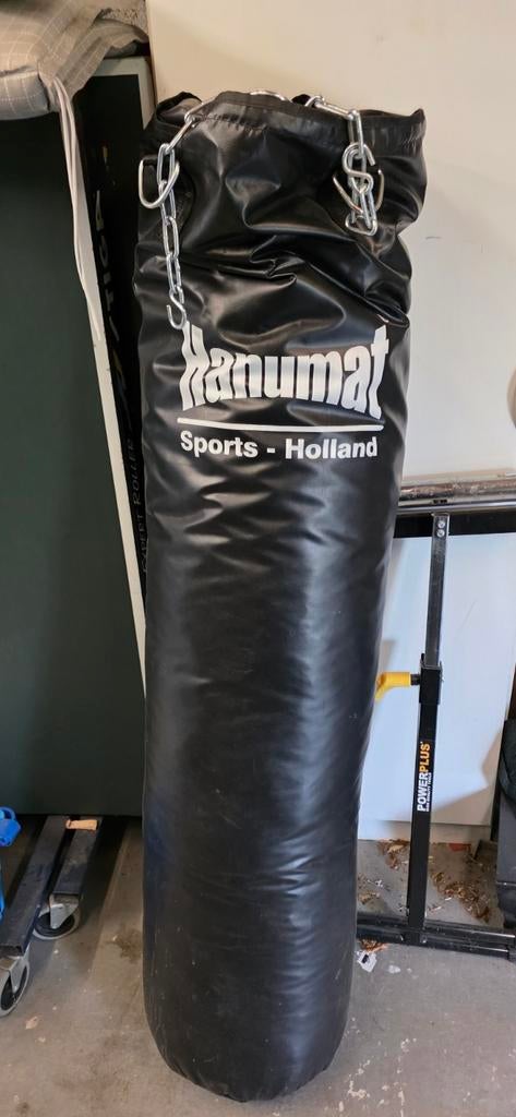 Hanumat bokszak 150 cm met boxhandschoenen, Ophalen, Zo goed als nieuw, Bokszak