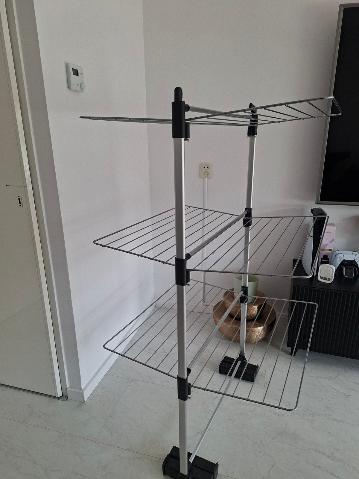 Metaltex Wasrek - Uitschuifbaar en Opvouwbaar, Ophalen of Verzenden, Zo goed als nieuw, Wasrek