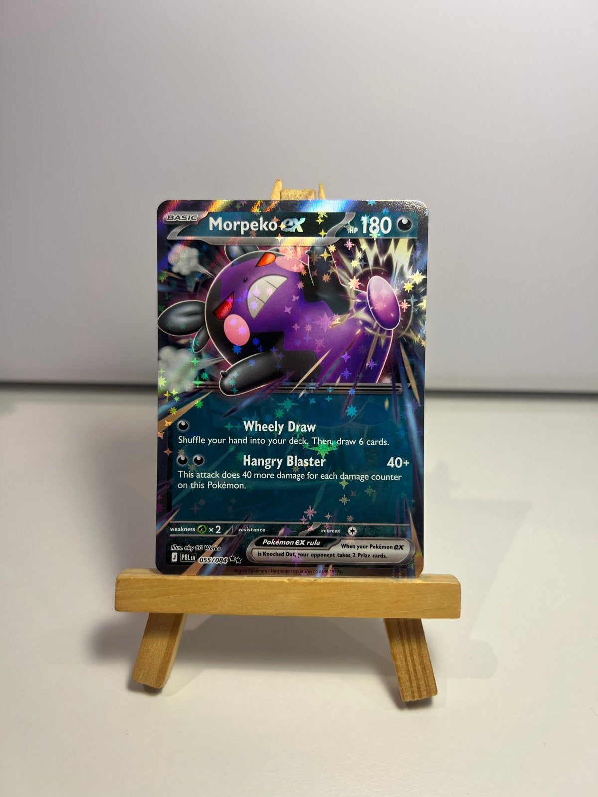 Morpeko ex 055/084 Pokémon kaart, Ophalen of Verzenden, Zo goed als nieuw, Losse kaart, Foil