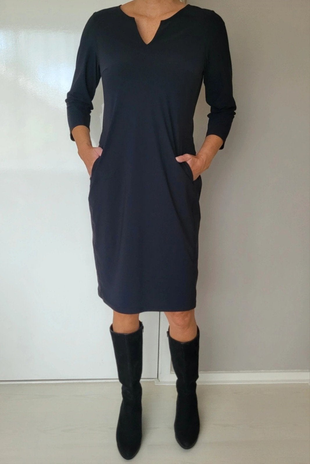 Studio Anneloes Simplicity jurk L Zwart Travelstof, Studio Anneloes, Verzenden, Zwart, Maat 42/44 (L)