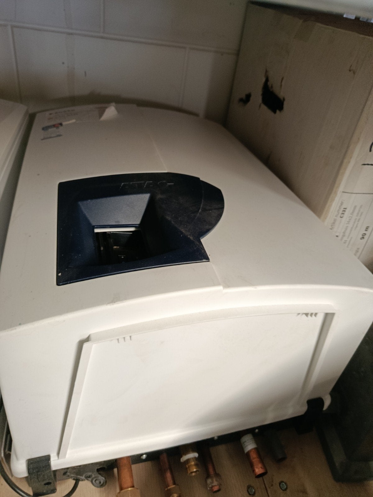Atag Blauwe Engel ketel, Gebruikt, Geiser, Ophalen of Verzenden, Minder dan 20 liter