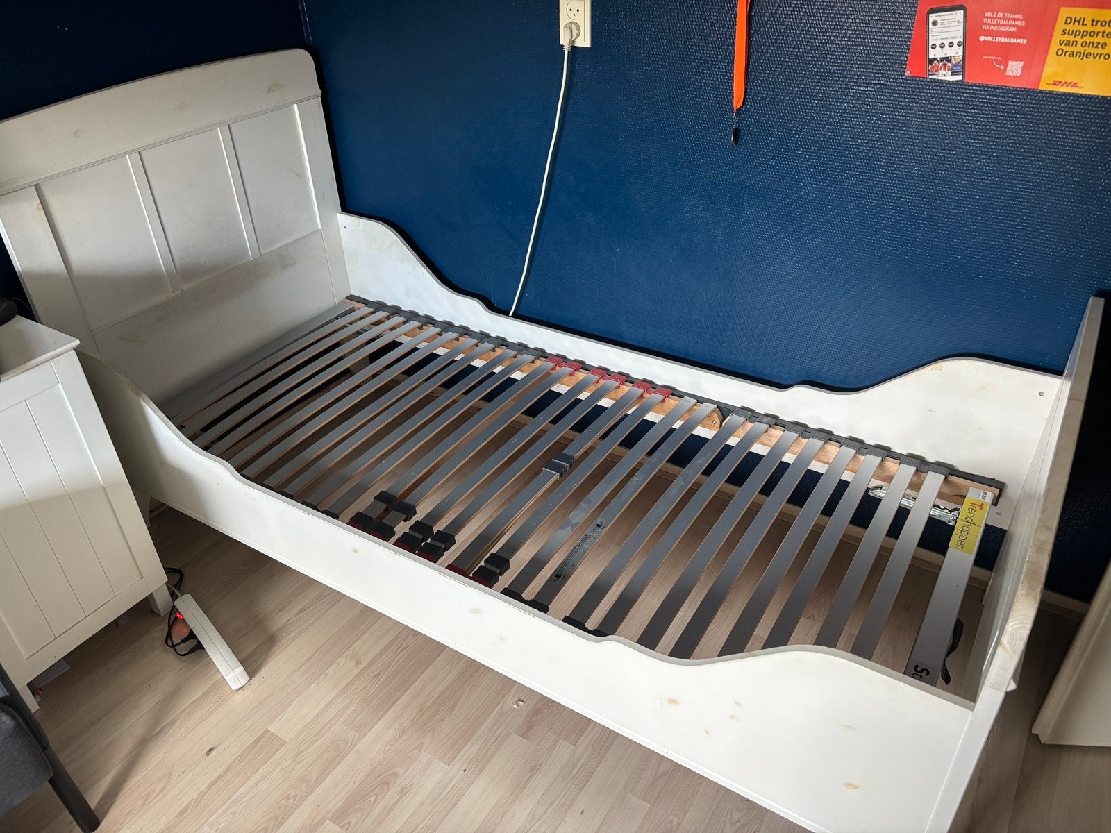 Eenpersoons bed, Huis en Inrichting, Ophalen, Gebruikt, 90 cm, Eenpersoons