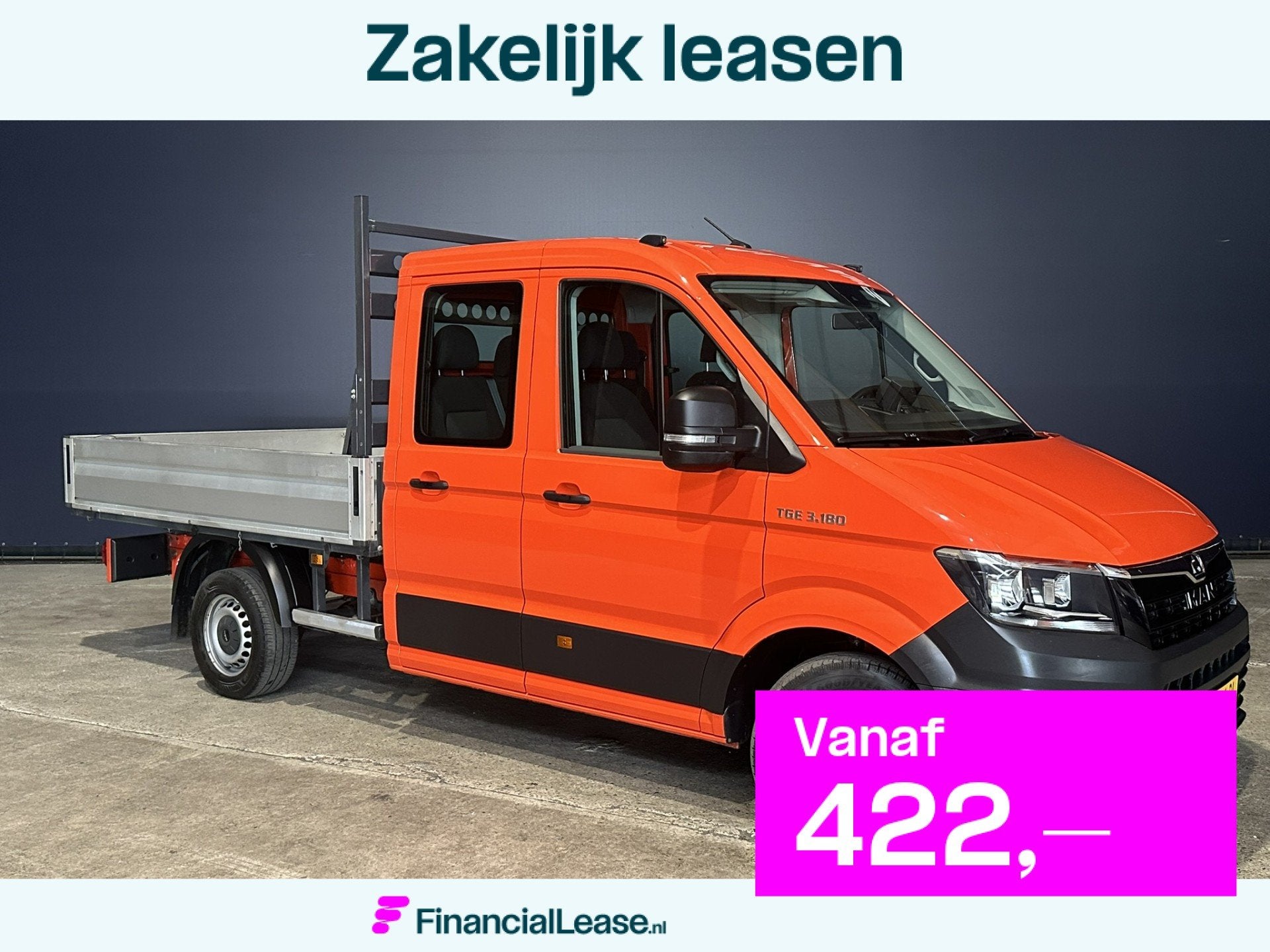 Volkswagen Crafter 2.0 177pk Pick Up Dubbele Cabine 3500kg T, Start-stop-systeem, Stof, Gebruikt, 4 cilinders
