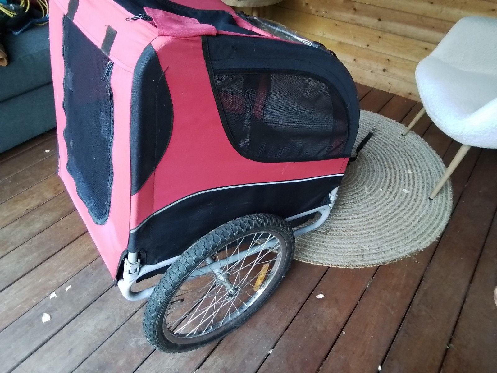 Hondenfietskar - Comfortabel en Veilig voor uw Hond, Ophalen, Gebruikt, Hondenkar, Opvouwbaar