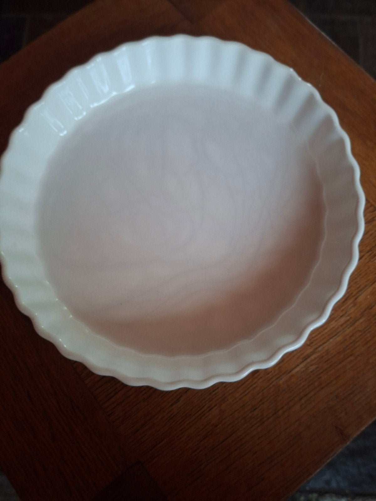 quiche vorm diameter 24cm, Ophalen of Verzenden, Steen/keramiek, Wit, Overige merken