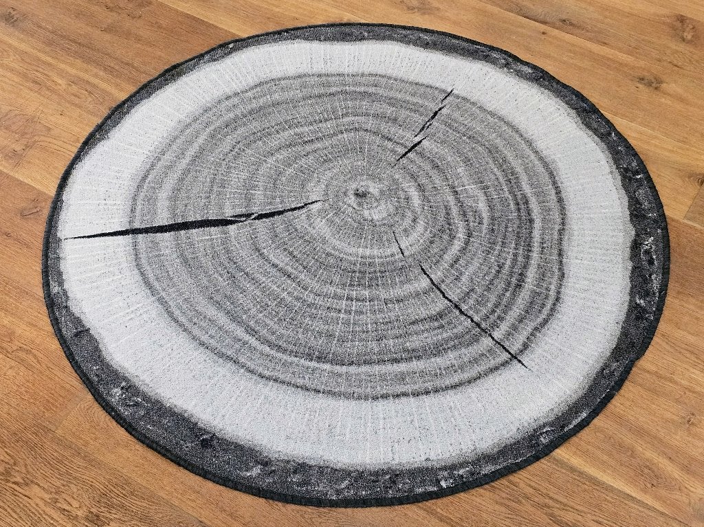 Rond vloerkleed - Ca. 133 cm, Ophalen, Rond, Zo goed als nieuw, 100 tot 150 cm