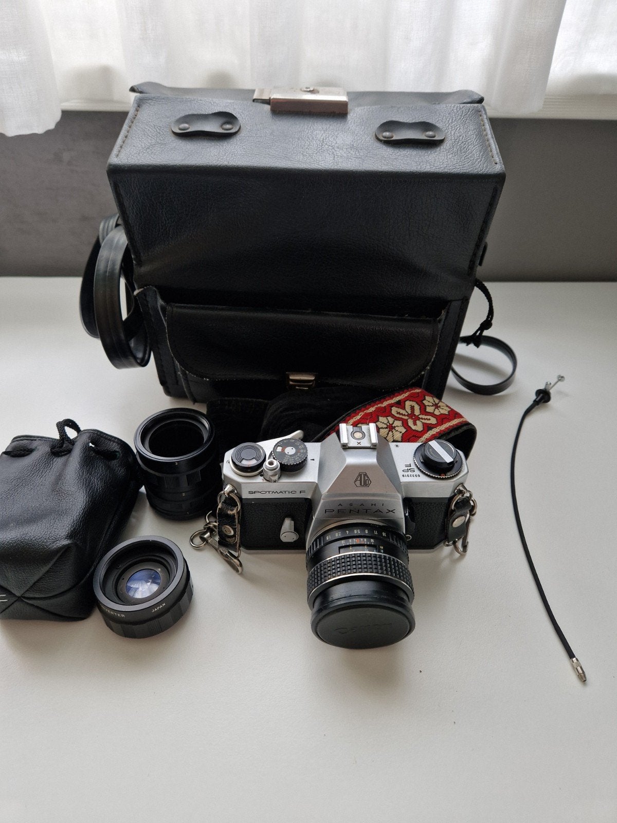 pentax spotmatic f asahi analoge camera set getest, Ophalen of Verzenden, Zo goed als nieuw, Spiegelreflex, Pentax