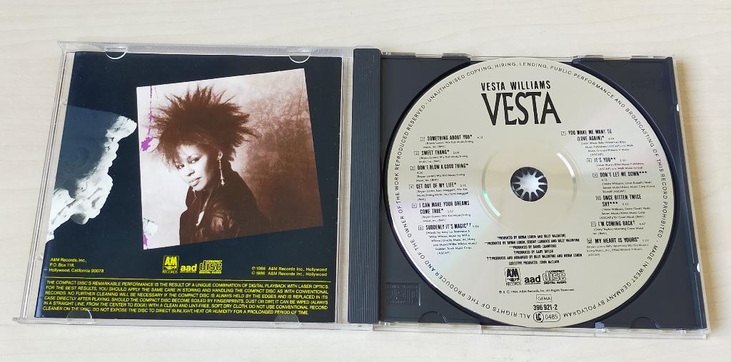 Vesta Williams - Vesta CD 1986, Cd's en Dvd's, Ophalen of Verzenden, Gebruikt