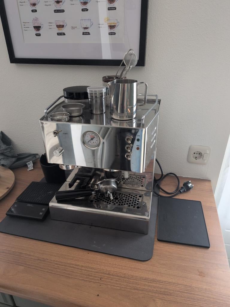 Quick Mill 3035 RVS Barista Espressomachine, Witgoed en Apparatuur, Ophalen of Verzenden, Espresso apparaat, Stoompijpje