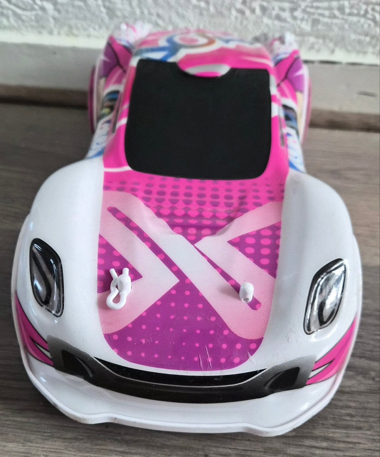 Exost RC Auto met afstandsbediening - Roze/Wit, Gebruikt, Auto onroad, RTR (Ready to Run), Overige schalen