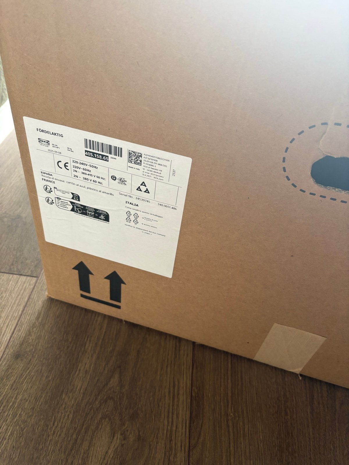 *NIEUW IN DOOS* IKEA FÖRDELAKTIG Inductiekookplaat 60cm, Witgoed en Apparatuur, Nieuw, Energieklasse A of zuiniger, Inbouw, Inductie