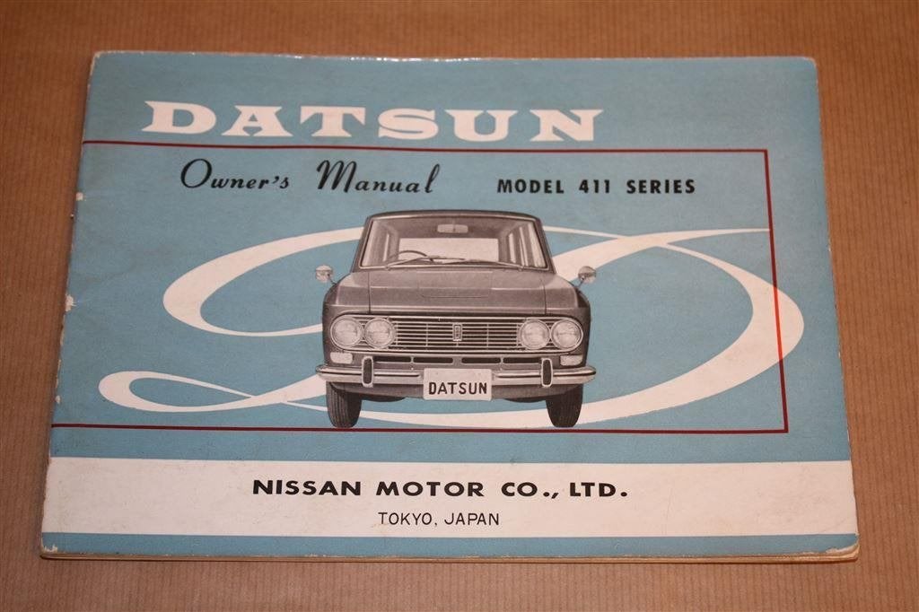 Datsun Owner\'s Manual Model 411 Series - Circa 1965, Ophalen of Verzenden