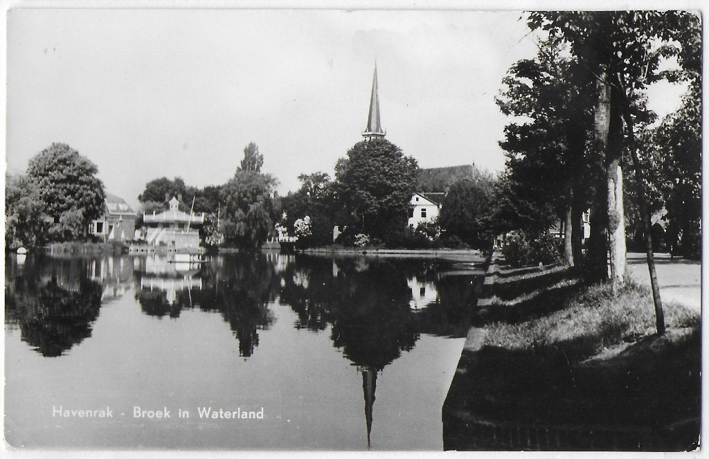 Broek in Waterland Havenrak Oude Ansichtkaart ( B3224 ), Ophalen of Verzenden, 1980 tot heden, Ongelopen, Noord-Holland