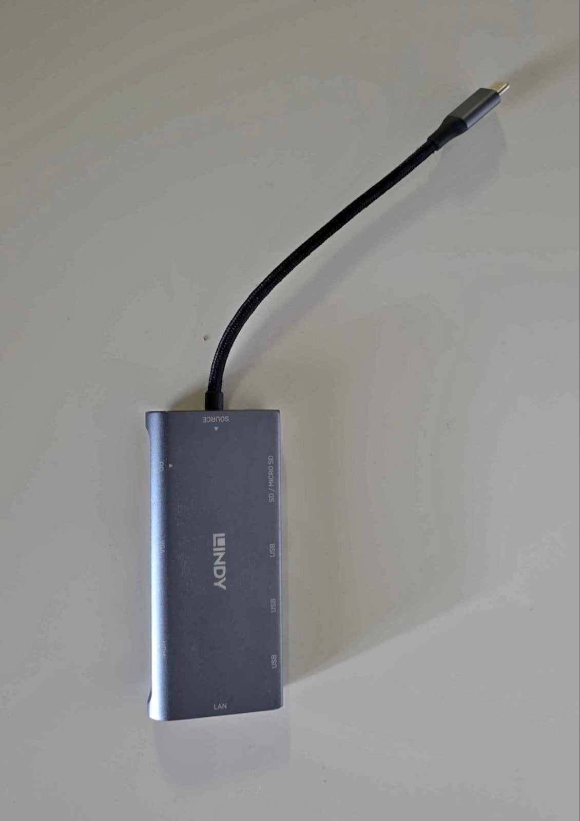 Lindy USB-C Multi-Port Hub - HDMI, LAN, USB 3.0, SD Card, Ophalen of Verzenden, Zo goed als nieuw