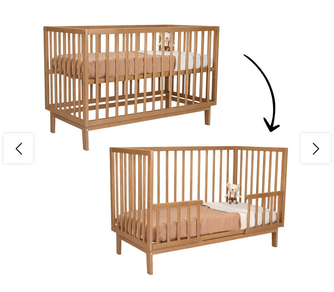 Meegroei ledikant 60x120 cm, Kinderen en Baby's, Ophalen, Zo goed als nieuw, Ledikant