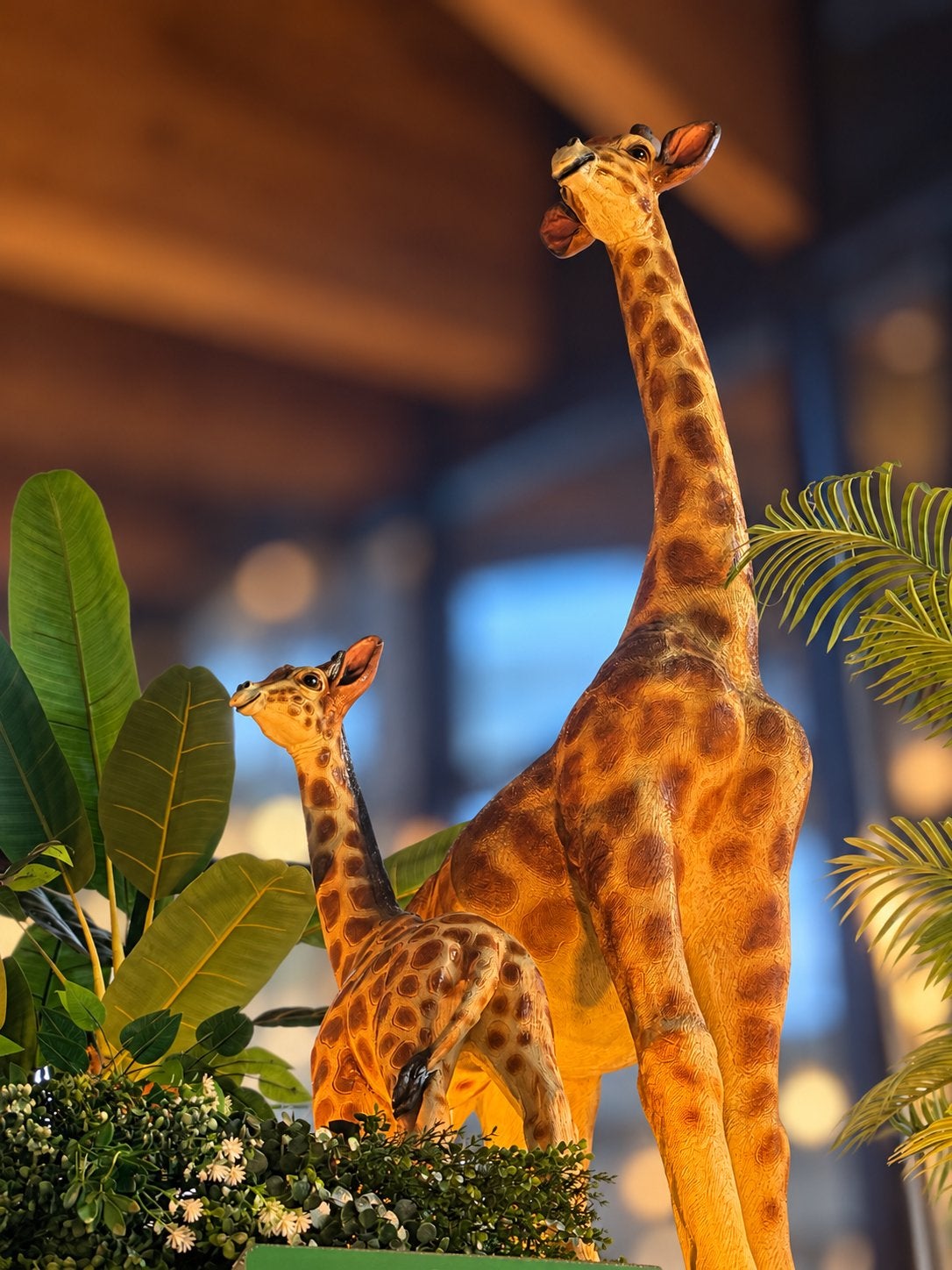 Giraffe staand 186 cm – groot junglebeeld, Ophalen of Verzenden, Nieuw