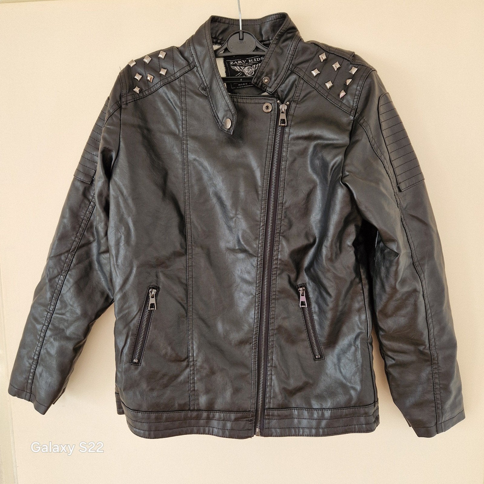 Stoere Zwarte jas van Zara, Ophalen, Zo goed als nieuw, Jasje, Maat 36 (S)