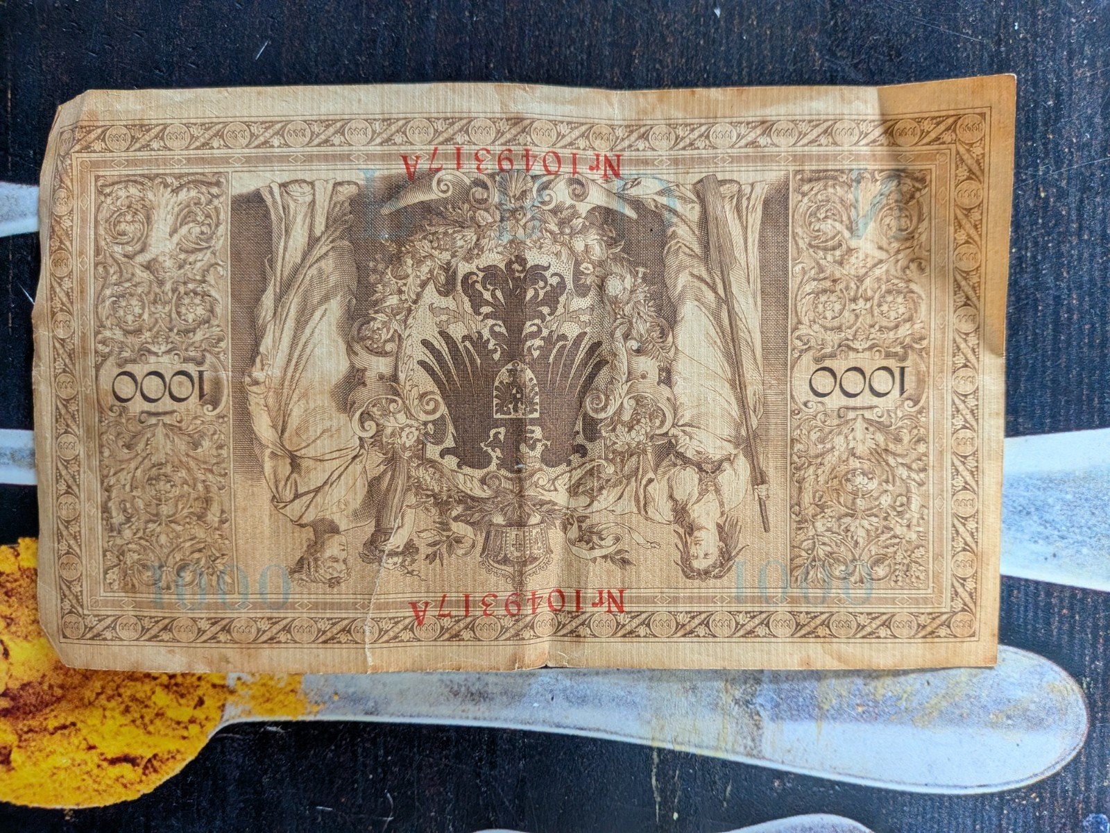 Historisch 1000 Mark biljet uit 1910 - Duitsland, Ophalen of Verzenden, Duitsland, Los biljet