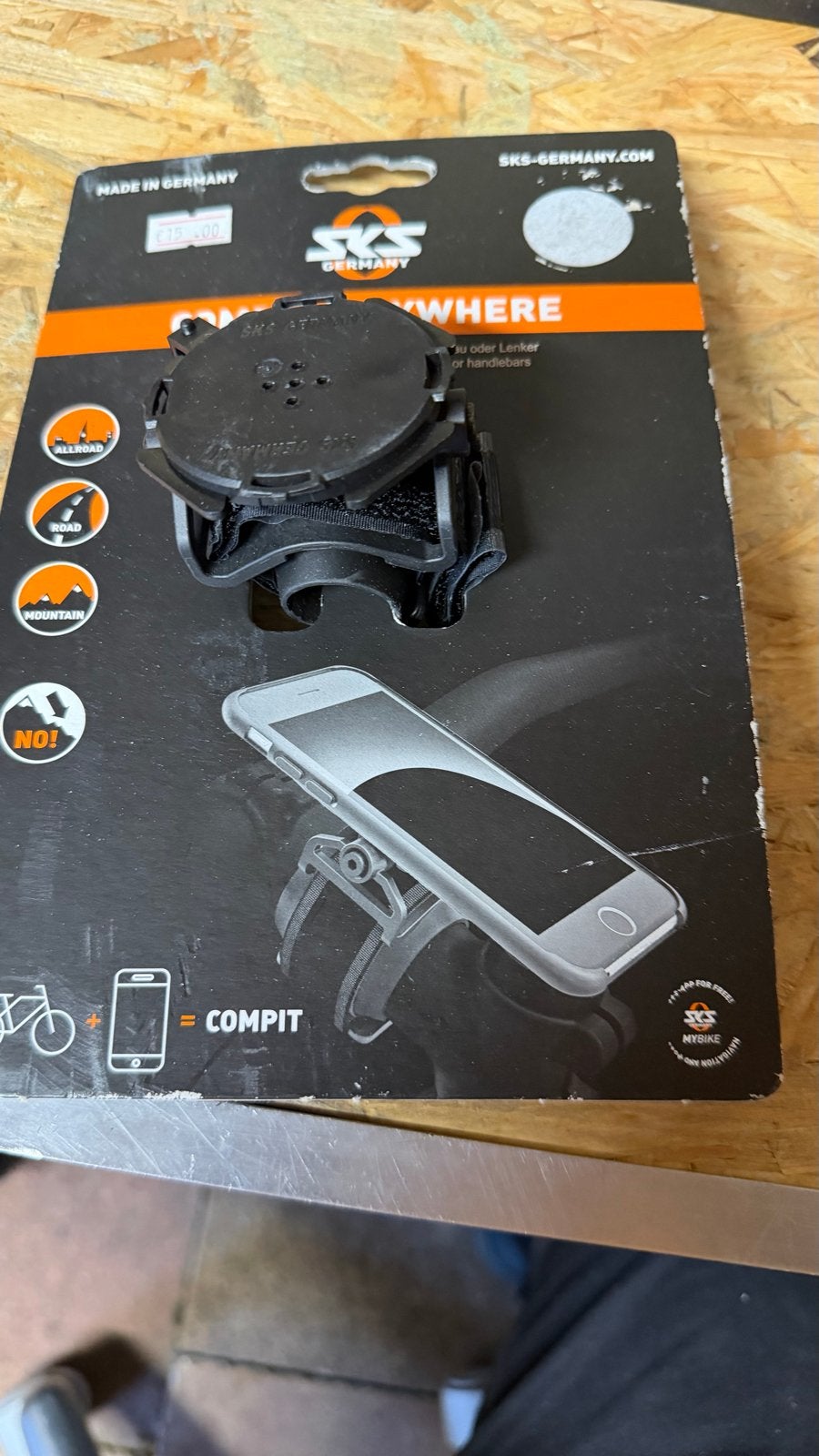 SKS Germany COMPIT Telefoonhouder voor fietsstuur, Ophalen of Verzenden, Nieuw