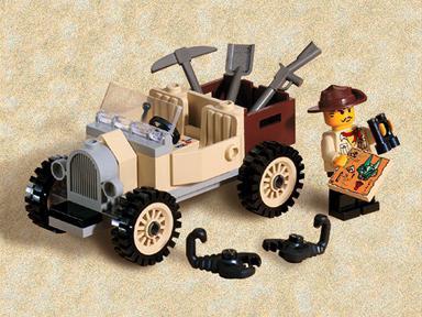 Lego Adventurers 5918 Scorpion Tracker, Gebruikt, Overige thema's, Lego, Ophalen of Verzenden