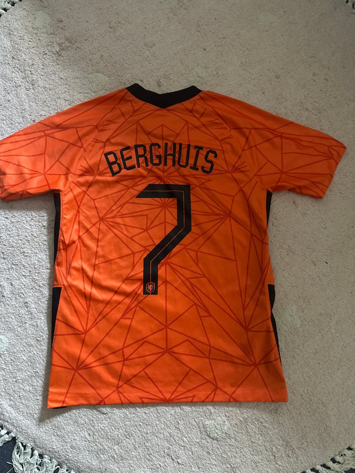 Nederlands Elftal Thuisshirt 2020/22 - Berghuis #7, Oranje, Ophalen of Verzenden, Zo goed als nieuw, Voetbal