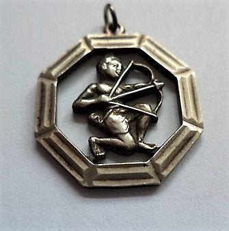 Zilveren hanger sterrenbeeld Boogschutter (7941-1162), Ophalen of Verzenden, Zo goed als nieuw, Kruis of Symbool, Zilver