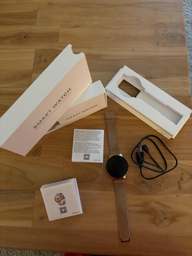 Nieuw Roségouden Smartwatch met Hartslagmeter, Nieuw, Ophalen of Verzenden, Android, Calorieverbanding