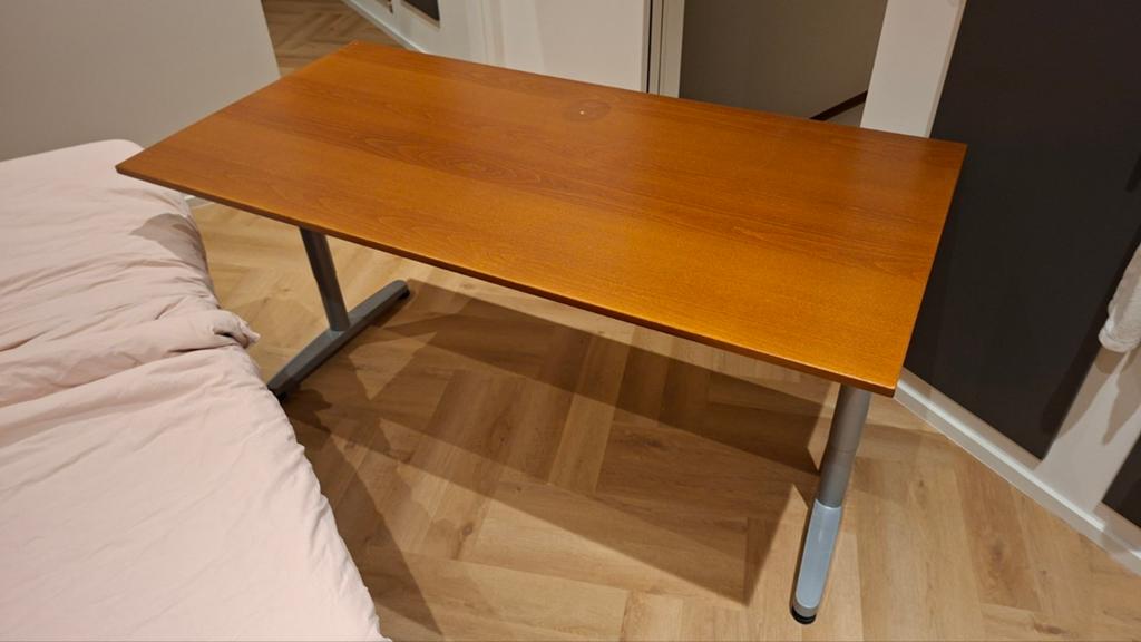 Ikea Galant bureau - 160x80cm, in hoogte verstelbaar, Ophalen, In hoogte verstelbaar, Gebruikt