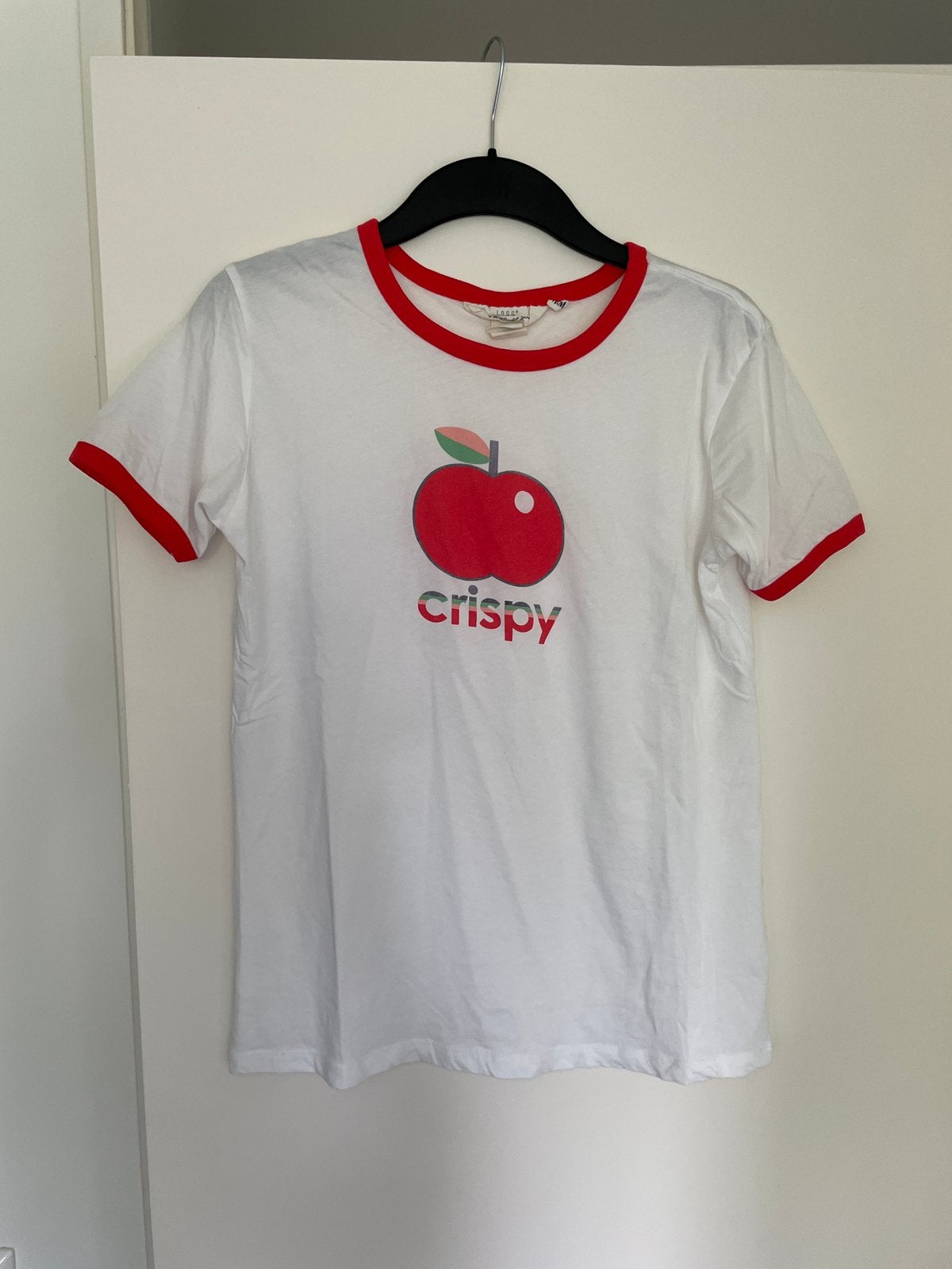 Vintage look tshirt van h&m maat S, Kleding | Dames, T-shirts, Wit, Ophalen of Verzenden, Zo goed als nieuw, Korte mouw