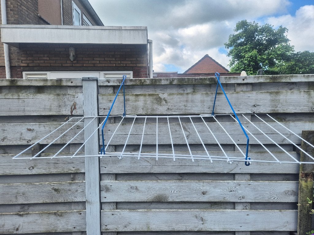 Droogrek Hangend deur balkon trapgat schutting, Tuin en Terras, Droogmolens en Wasrekken, Ophalen of Verzenden, Zo goed als nieuw