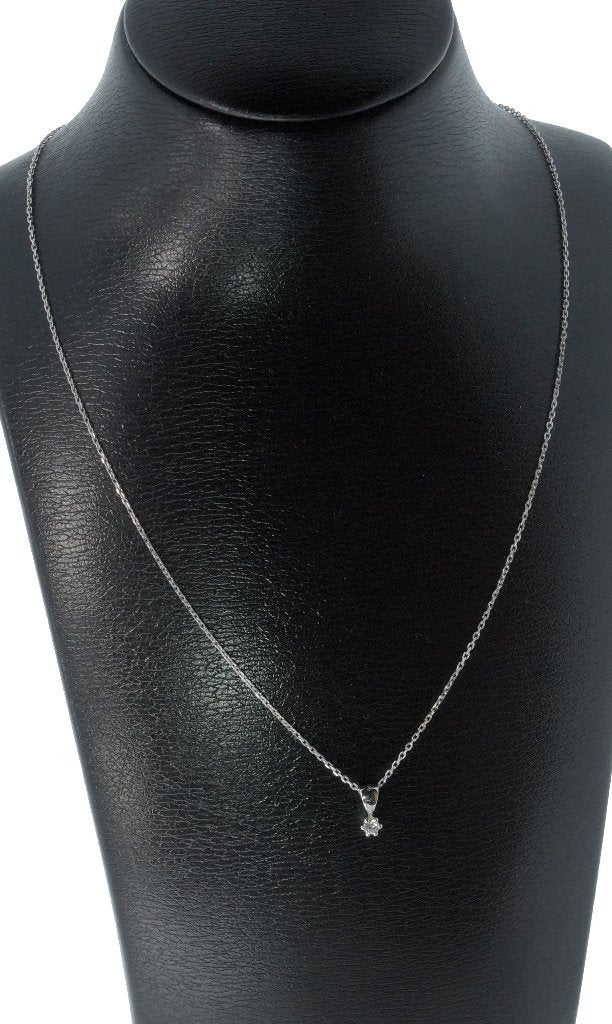 Nieuw diamant 14k ketting plus hanger goud briljant dame