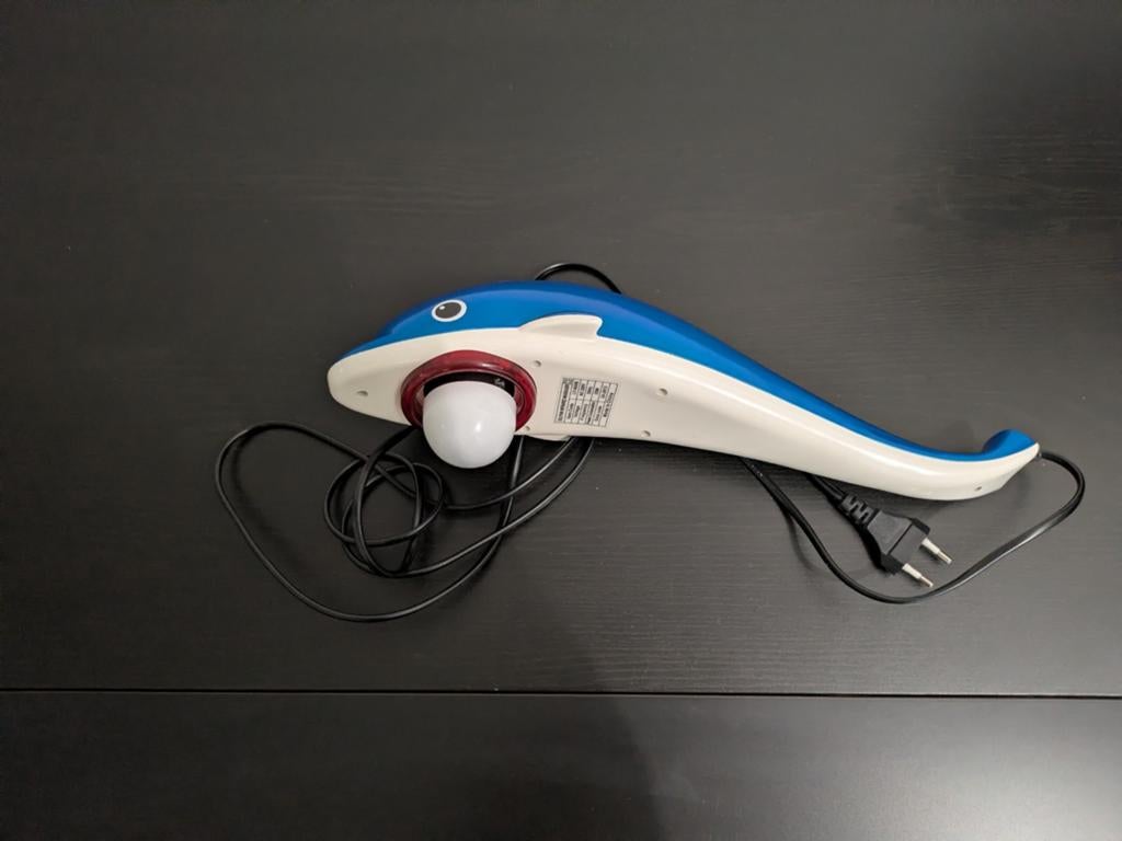 Nek- en schoudermassageapparaat & dolfijn infrarood massager, Ophalen, Gebruikt, Apparaat