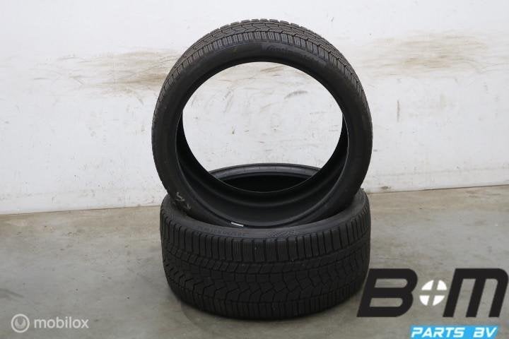 2 x 2853021 100W Conti WinterContact TS860S 7mm 285 30 21, Auto-onderdelen, Banden en Velgen, Gebruikt, 285 mm, Band(en), Personenwagen