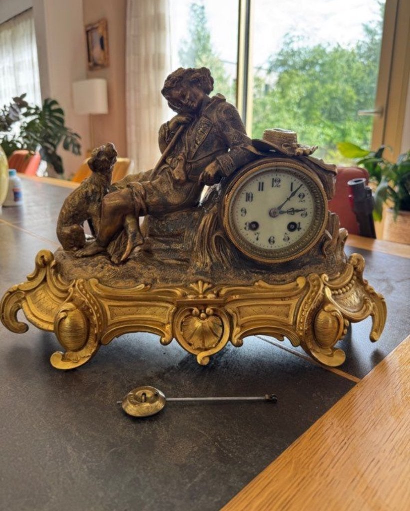 majestueuze klok, eind XIX eeuw, Ophalen of Verzenden