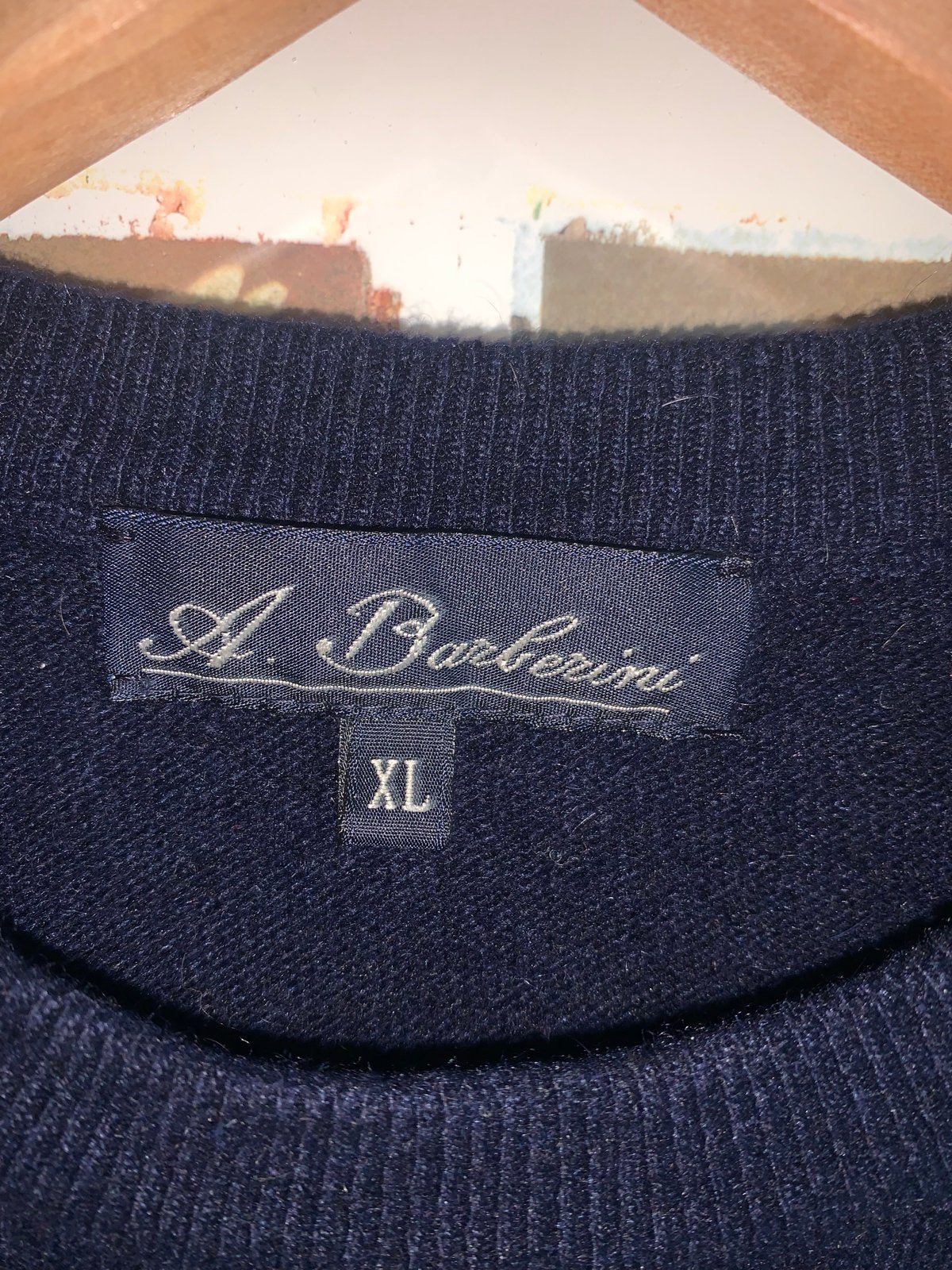 A. Barberini Heren Trui - XL - Donkerblauw, Ophalen of Verzenden, Zo goed als nieuw, Maat 56/58 (XL), Blauw